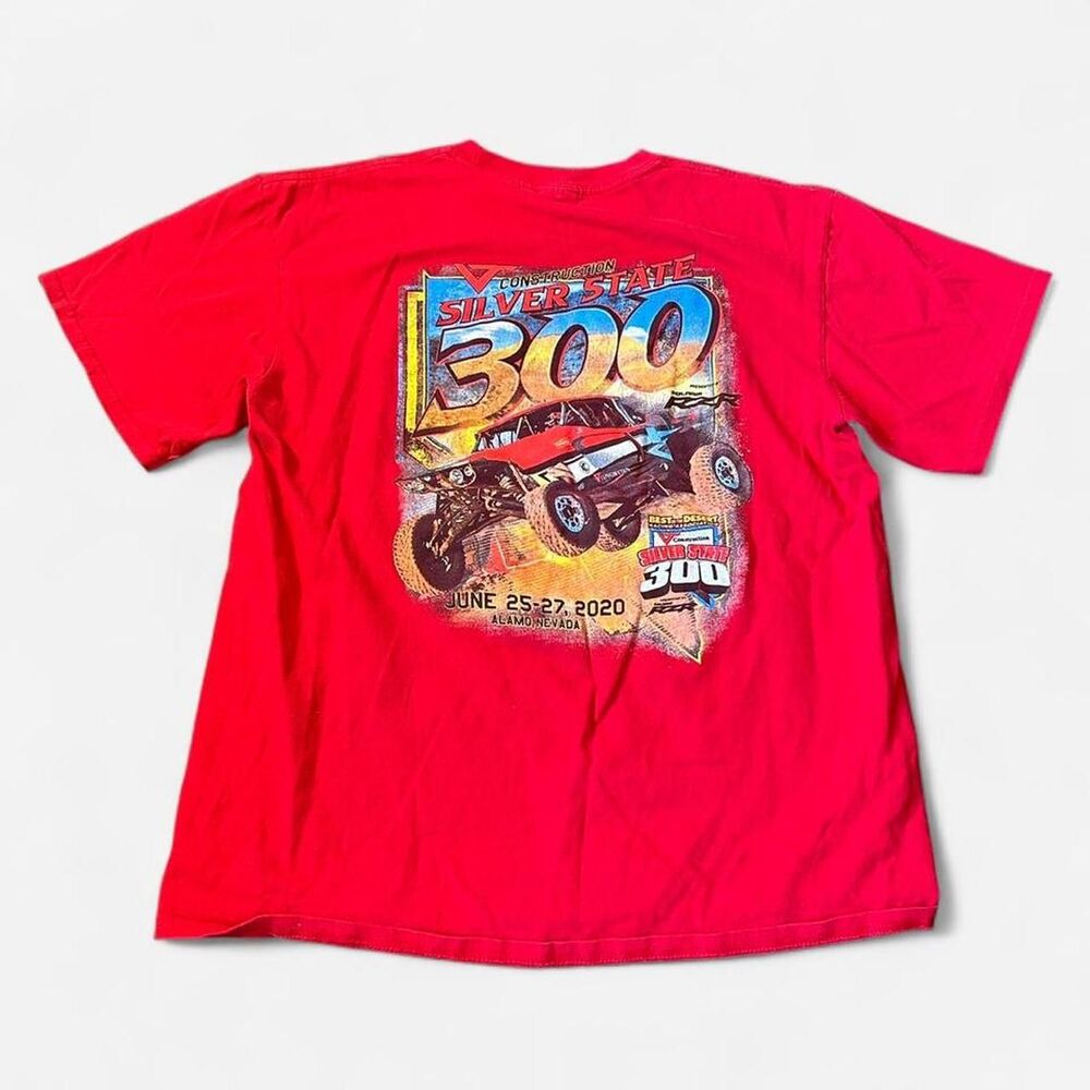 Y2K dune buggy rally racing silver state 300 tee shirt